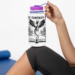 In My Fantasy Era – Dragon & Book Vinyl Decal