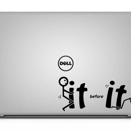 "Fuck It Before It Fucks You" Stick Figure Decal - Humorous Motivation!