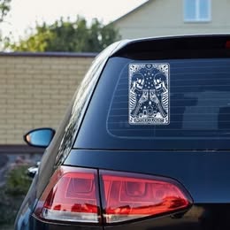 "Intoxicologist" Skeleton Toast Sticker | Gothic Humor Decal for Laptop, Water Bottle
