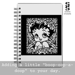 Retro Betty Boop Vinyl Decal – Handmade Pin-Up Inspired Sticker
