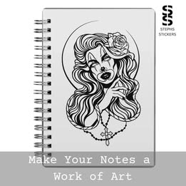 Crying Clown Beauty Vinyl Decal – Handmade Gothic Art Sticker
