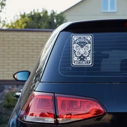 "The Antisocial Butterfly" Vinyl Decal | Introvert Humor Sticker