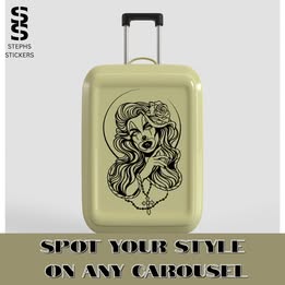Crying Clown Beauty Vinyl Decal – Handmade Gothic Art Sticker