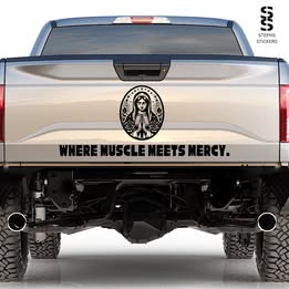 Virgin Mary Vinyl Sticker – Spiritual Religious Decal for Bottles, Laptops & Journals