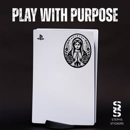 Virgin Mary Vinyl Sticker – Spiritual Religious Decal for Bottles, Laptops & Journals
