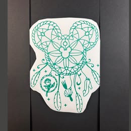 Magical Ears Dreamcatcher Vinyl Decal | Princess Inspired Fan Art Sticker