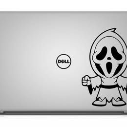 Cute Chibi Ghostface Vinyl Decal - "Scream" Horror Movie Sticker