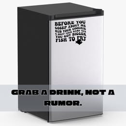 Funny Anti-Gossip Vinyl Journal Sticker