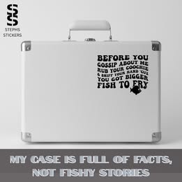 Funny Anti-Gossip Vinyl Journal Sticker