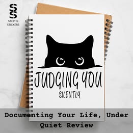Judging You Cat Vinyl Decal – Funny Handmade Pet Lover Sticker