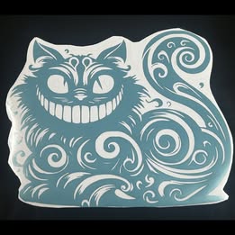 Cheshire Cat Vinyl Decal – Handmade Magical Wonderland Sticker