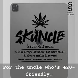 Skuncle Vinyl Decal – Funny Weed Uncle Definition Sticker
