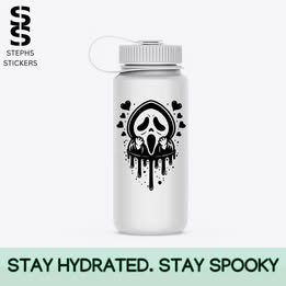 Creepy Love Scream Vinyl Decal – Handmade Horror-Inspired Sticker