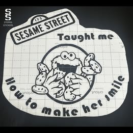 Sesame Street Cookie Monster Parody – Funny Handmade Vinyl Decal