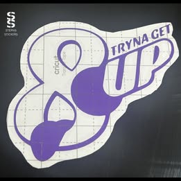 Tryna Get 8Up – Funny Handmade Vinyl Decal