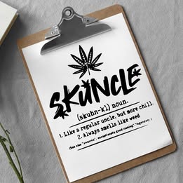 Skuncle Vinyl Decal – Funny Weed Uncle Definition Sticker