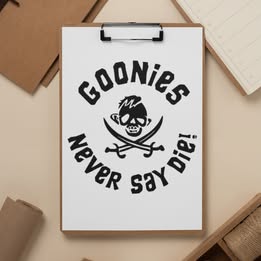 Goonies Never Say Die Vinyl Decal – Handmade Movie-Inspired Sticker
