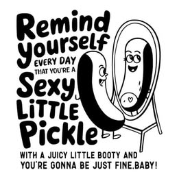 Sexy Little Pickle Vinyl Decal – Funny Self-Love Sticker