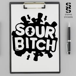 Sour B*tch – Funny Attitude Vinyl Decal