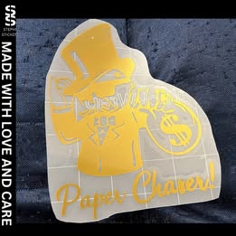 Paper Chaser Vinyl Decal – Handmade Hustler Sticker