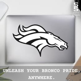 Bronco Pride Vinyl Decal – Handmade Sports Fan Sticker