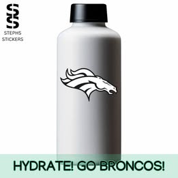 Bronco Pride Vinyl Decal – Handmade Sports Fan Sticker