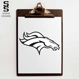 Bronco Pride Vinyl Decal – Handmade Sports Fan Sticker