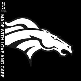 Bronco Pride Vinyl Decal – Handmade Sports Fan Sticker