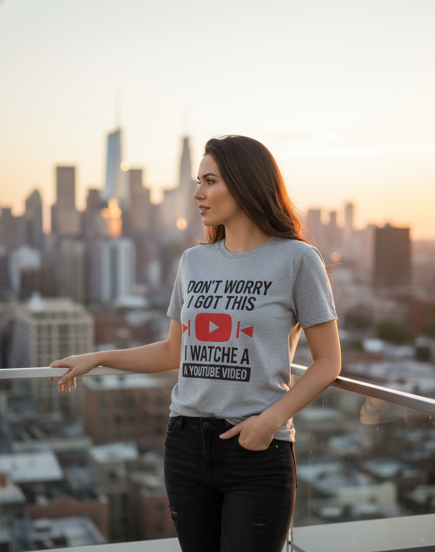 "Don't Worry, I Got This, I Watched A YouTube Video" Funny T-Shirt