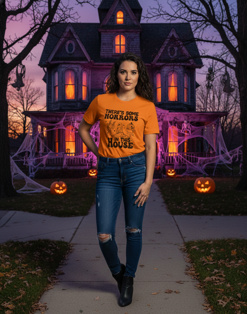 "There's Some Horrors In This House" Halloween T-Shirt