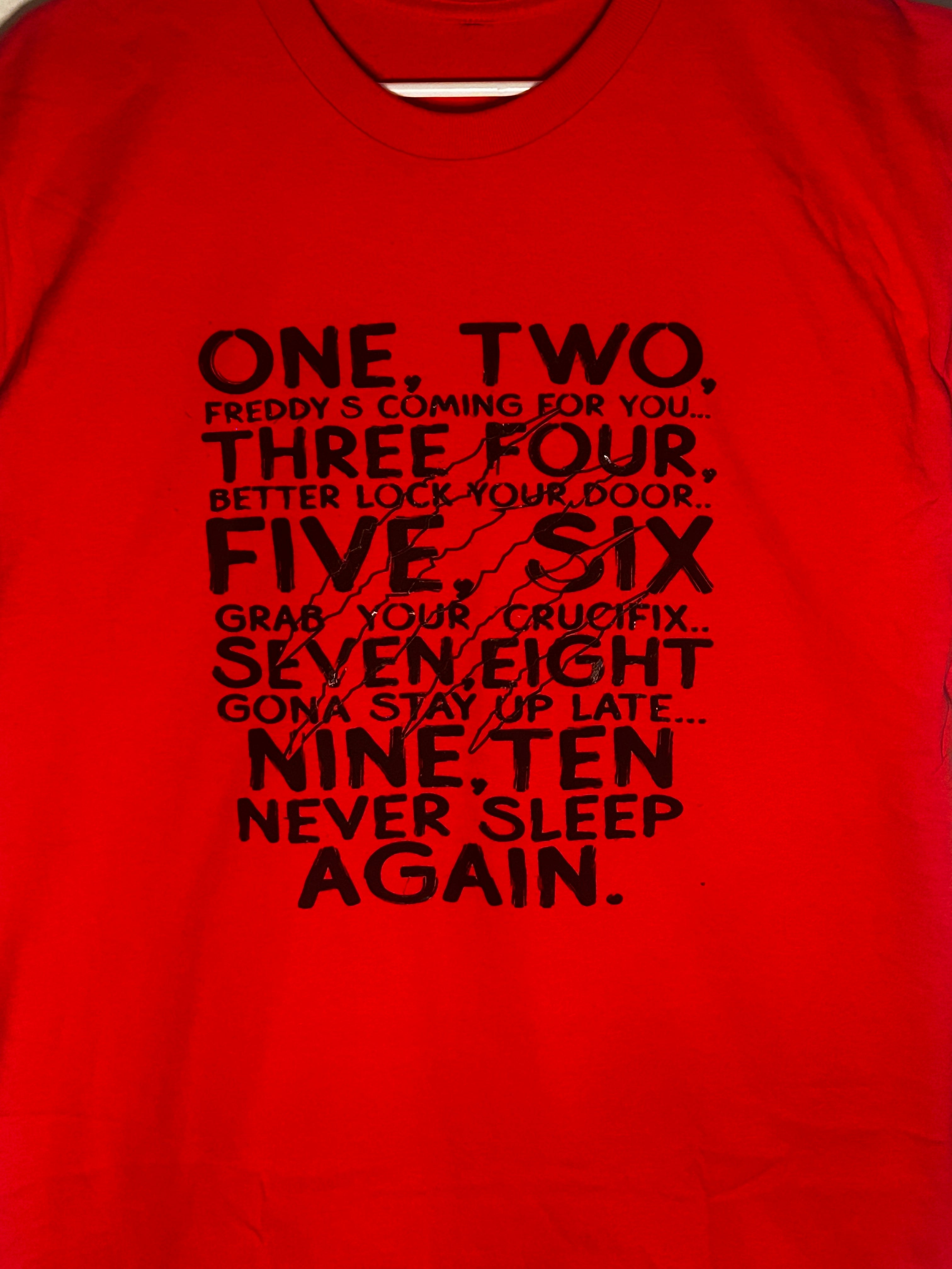 Nightmare on Elm Street T-Shirt | Freddy Krueger Rhyme | Horror Tee
