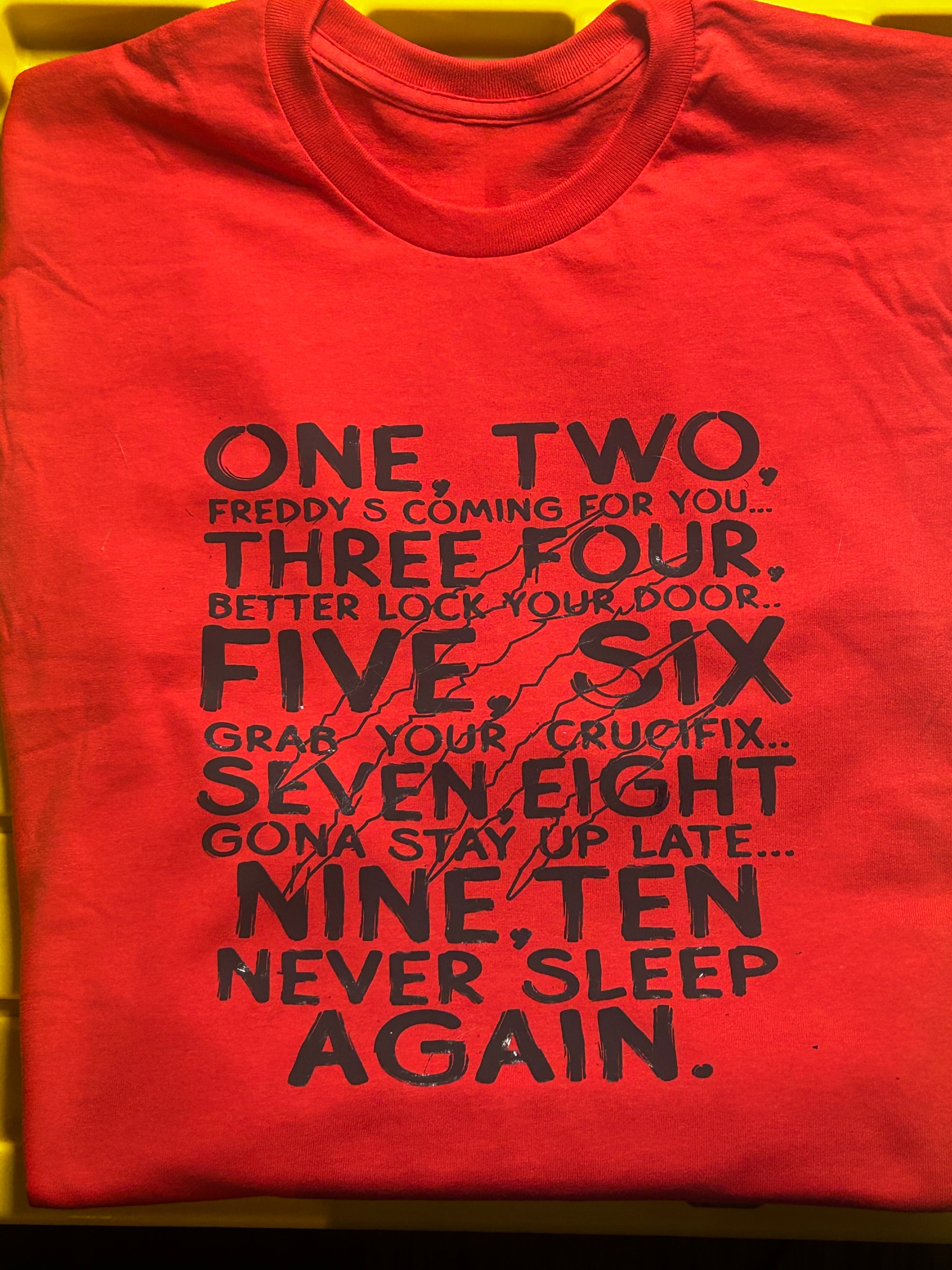 Nightmare on Elm Street T-Shirt | Freddy Krueger Rhyme | Horror Tee