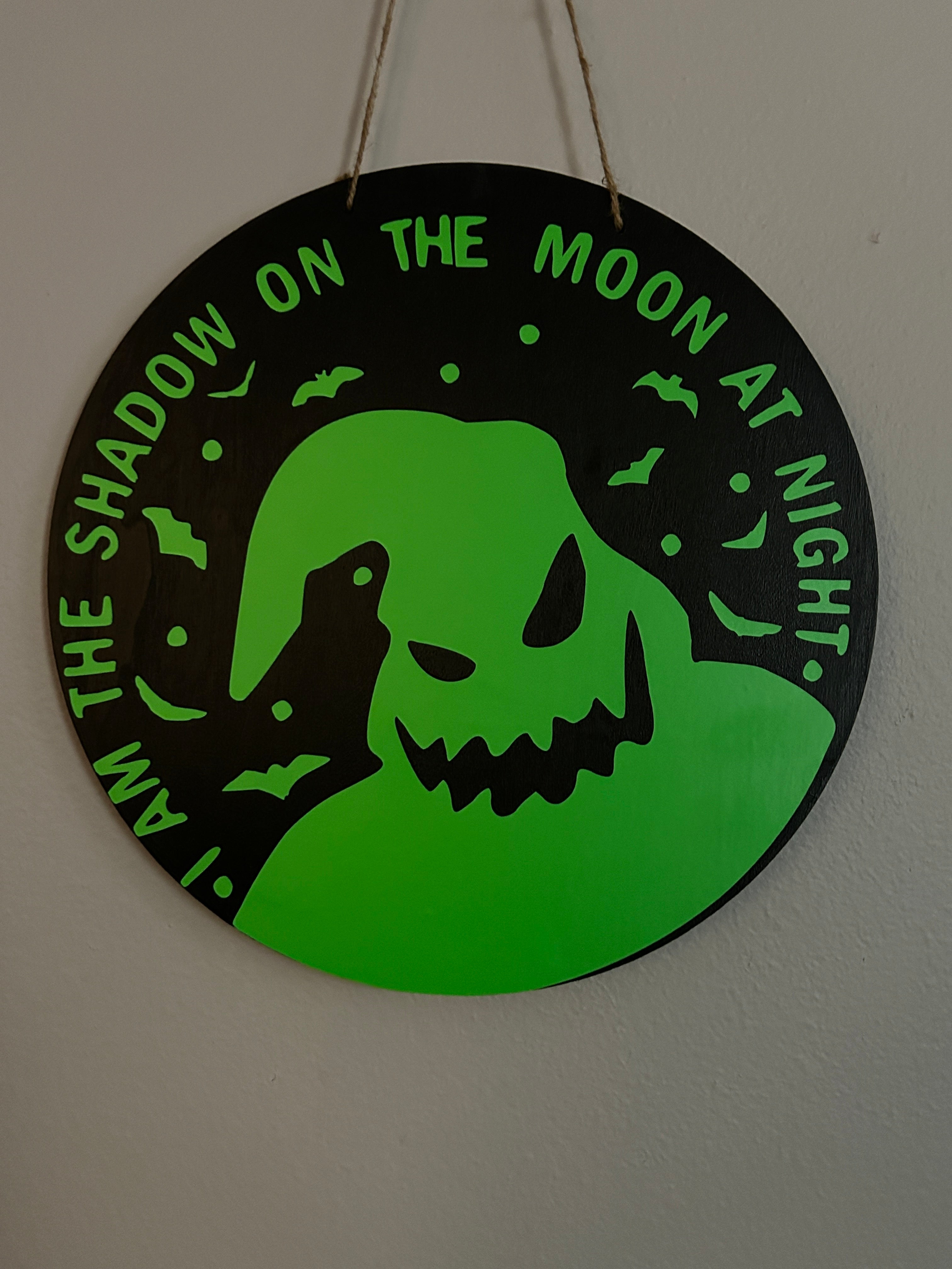 Oogie Boogie Halloween Door Hanger / Wall Sign - Nightmare Before Christmas