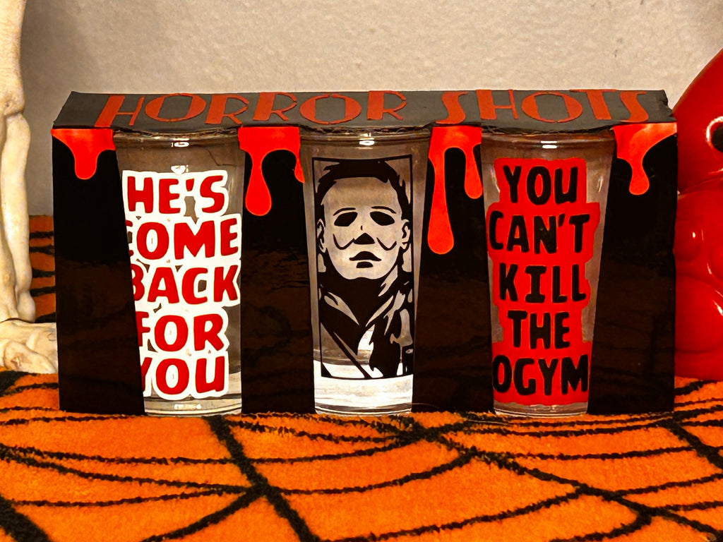Michael Myers "Horror Shots" Shot Glass Set with Holder