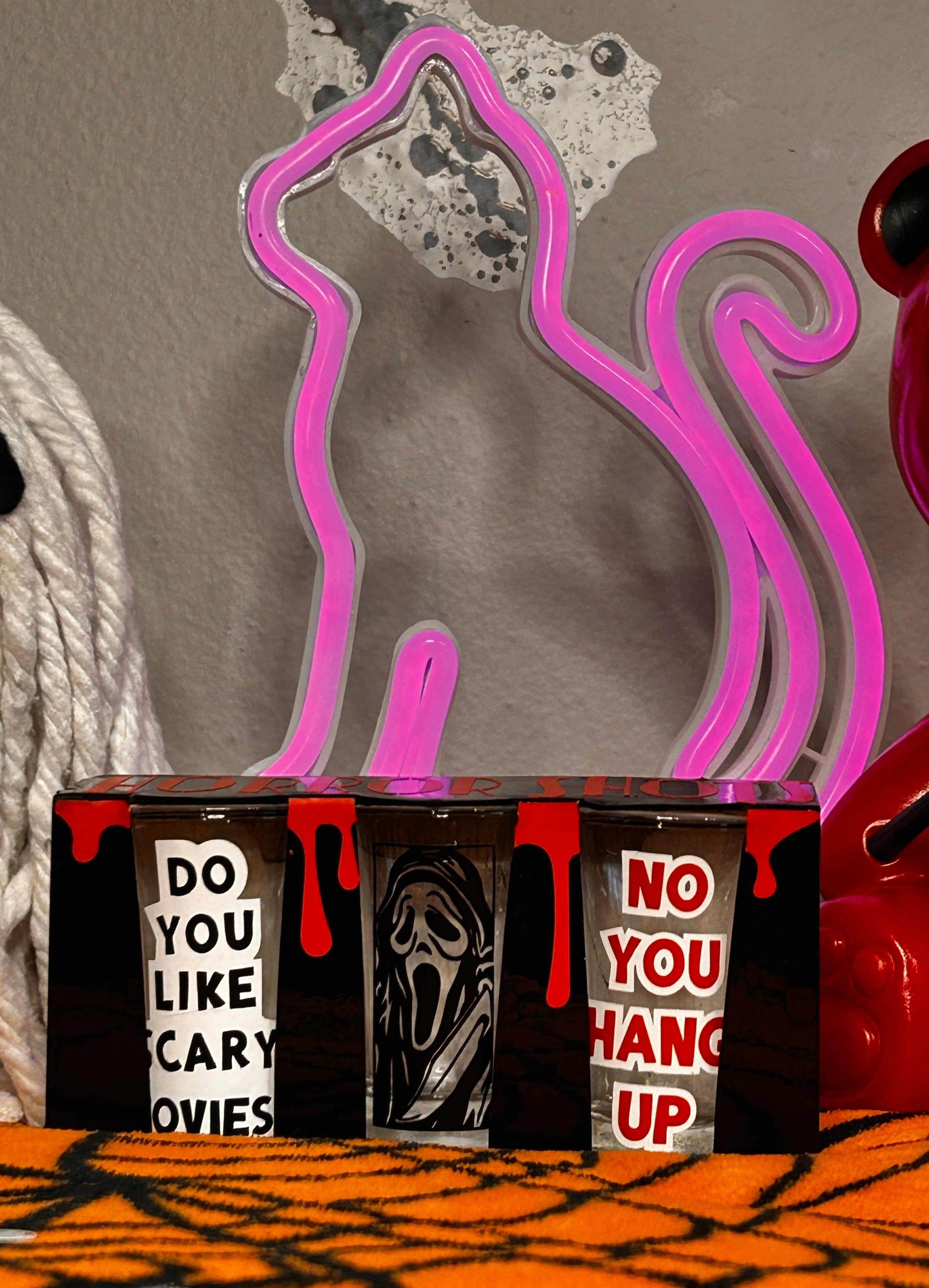 Ghostface "Horror Shots" Shot Glass Set with Display Holder