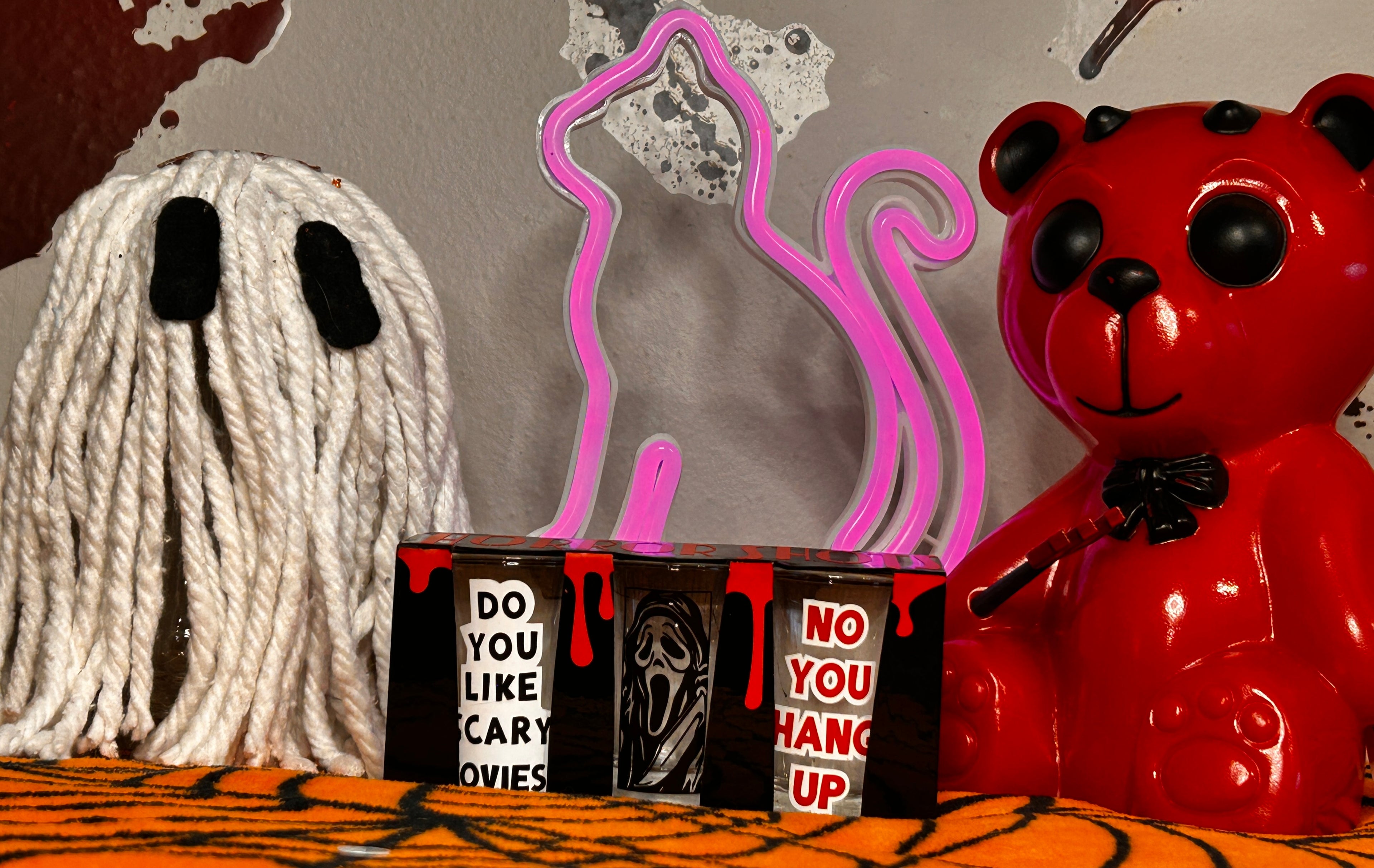 Ghostface "Horror Shots" Shot Glass Set with Display Holder