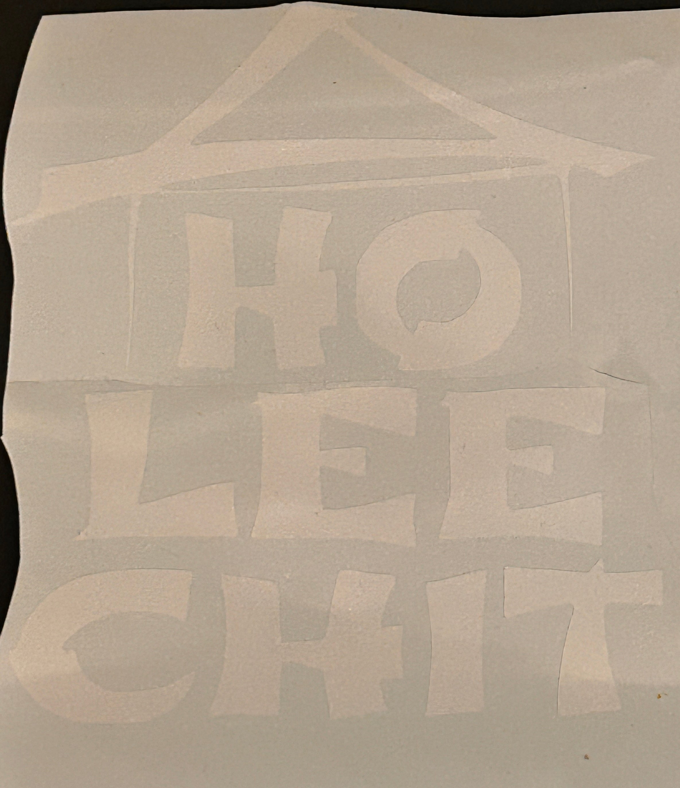 "HO LEE CHIT" Funny House Font Vinyl Decal