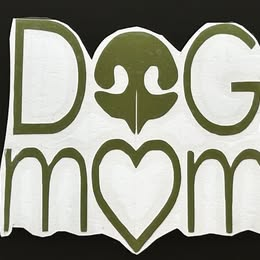 Dog Mom Vinyl Decal – Handmade Pet Lover Sticker