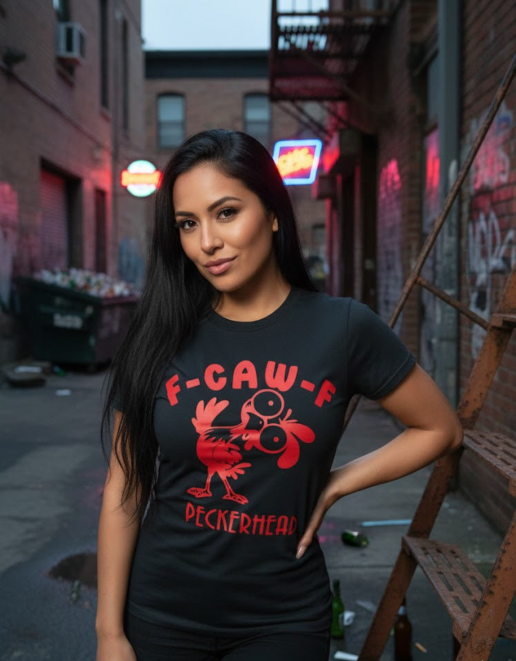 F-CAW-F Peckerhead Funny Chicken T-Shirt
